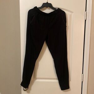 Black thin joggers